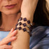 Violetter Frühling | Kleeblatt Armband